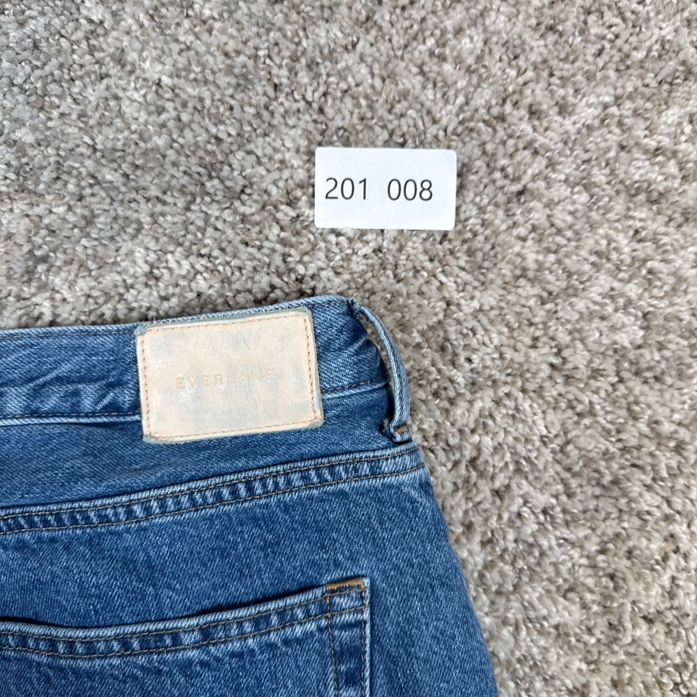 Everlane Jeans Womens 33 Blue The 90s Cheeky High Rise Straight Button Fly 90s - Picture 9 of 9